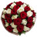 bouquet of red and white roses. Guatemala