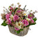 floral arrangement in a basket. Guatemala