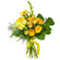 Yellow bouquet of roses and chrysanthemum. Guatemala